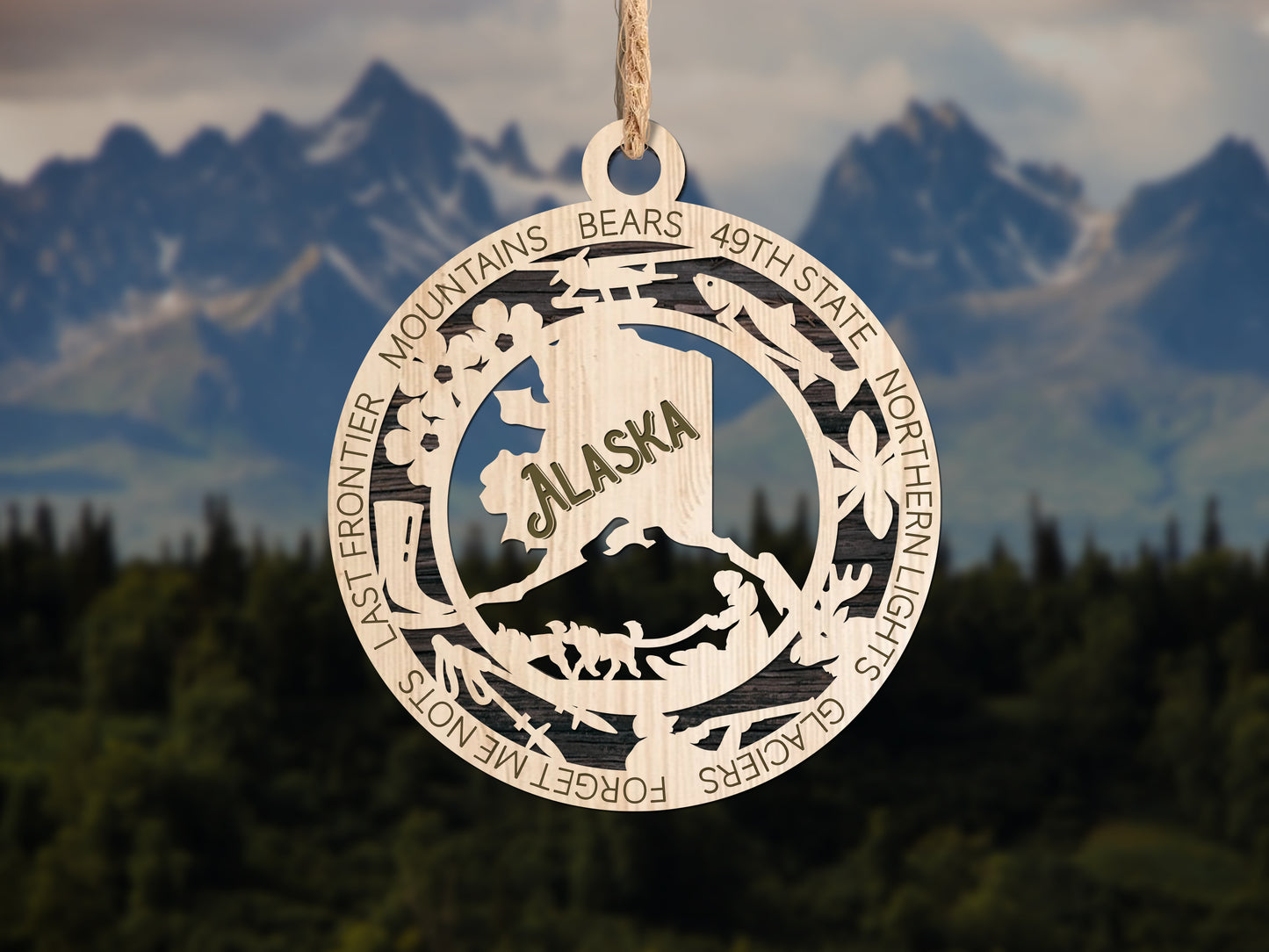 State Ornaments - AL - AK - AR - AZ - CA - USA