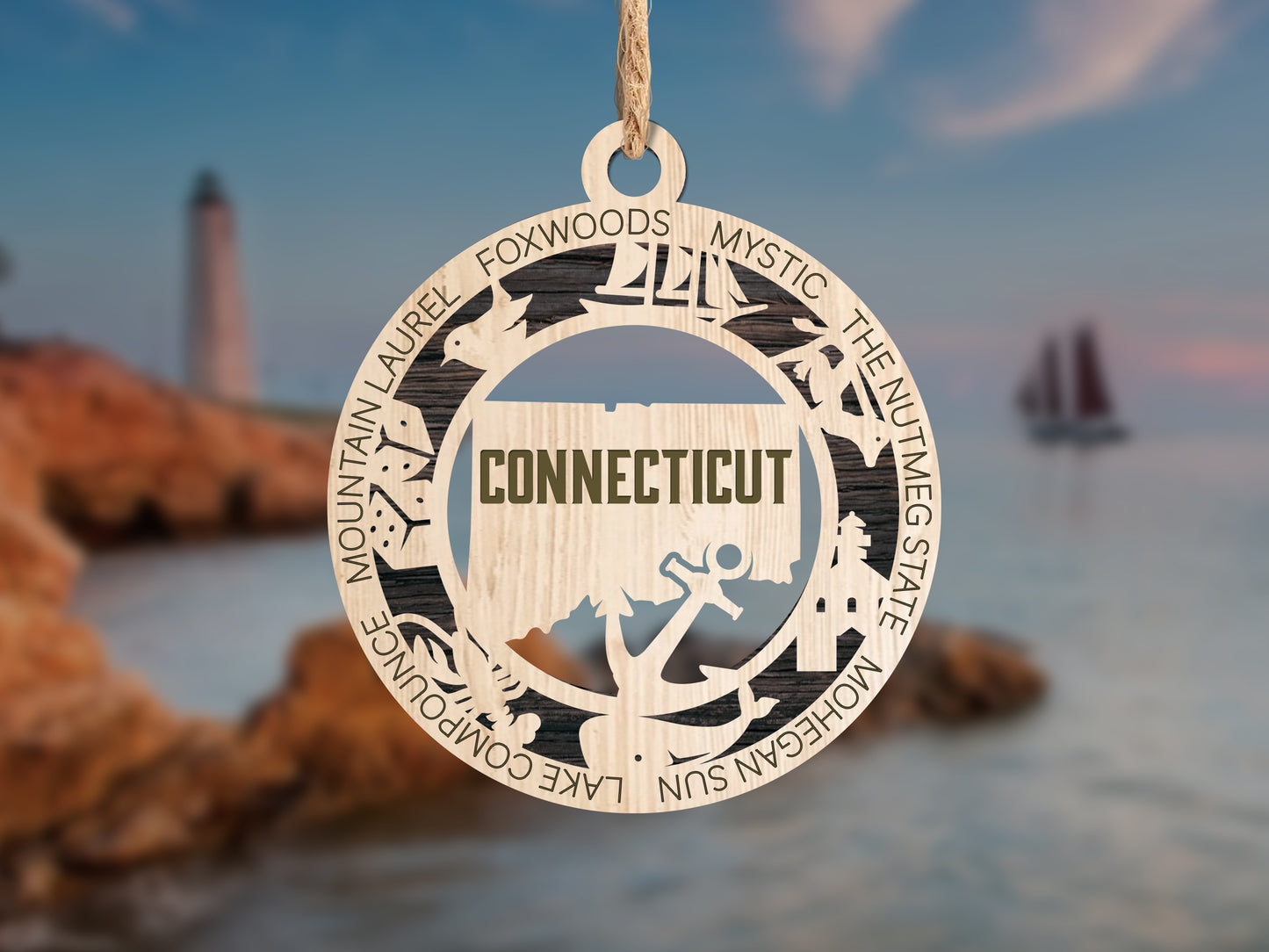 State Ornaments - CO - CT - DE - FL - GA - USA