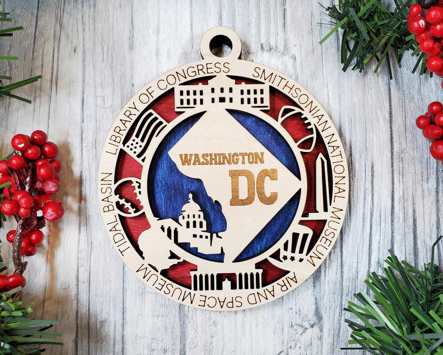 State Ornaments - VA - WA - WV - WI - WY - DC - USA