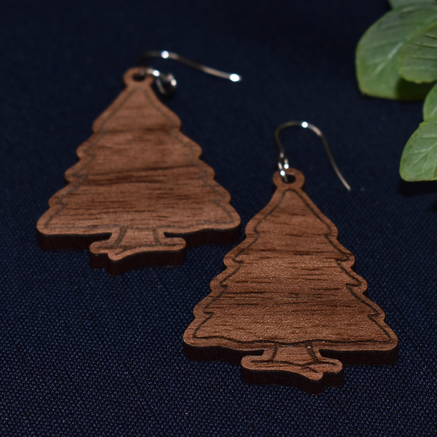 Simple Christmas Tree Earrings