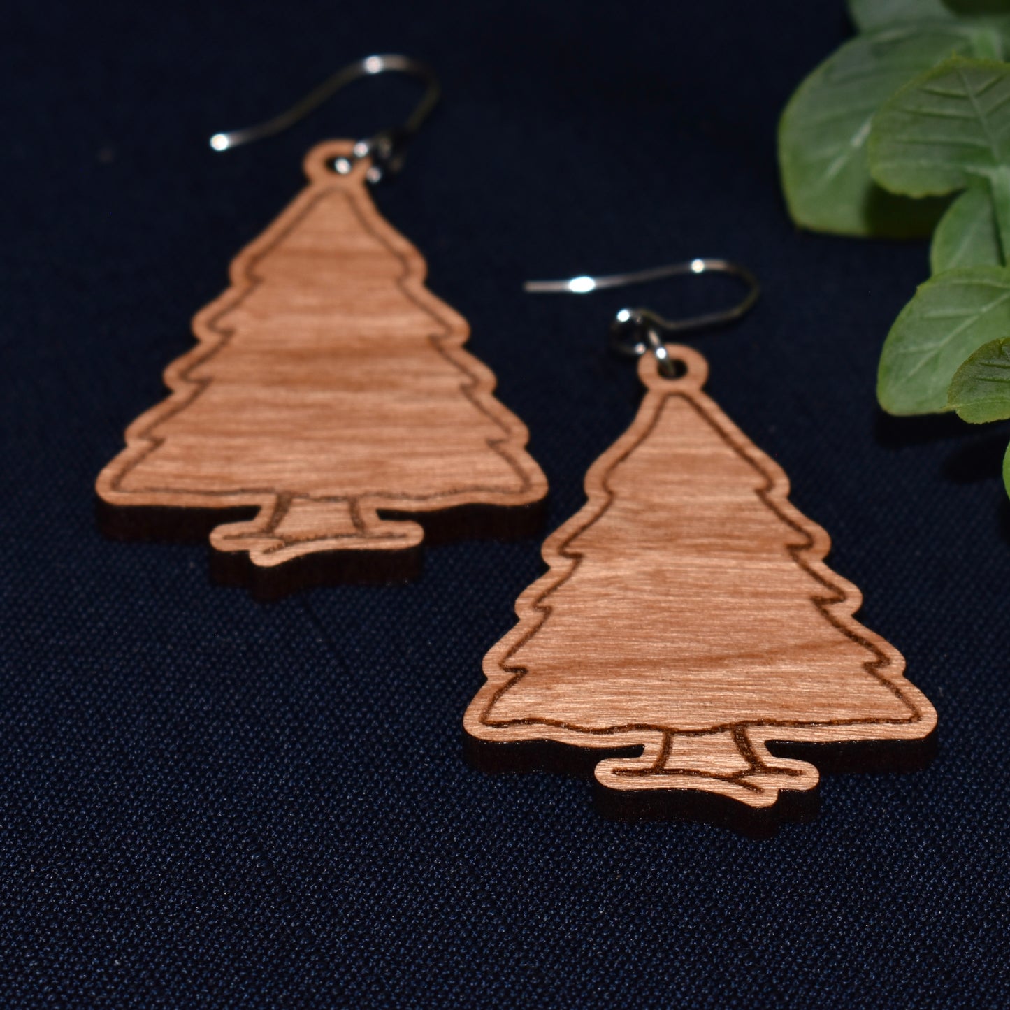 Simple Christmas Tree Earrings