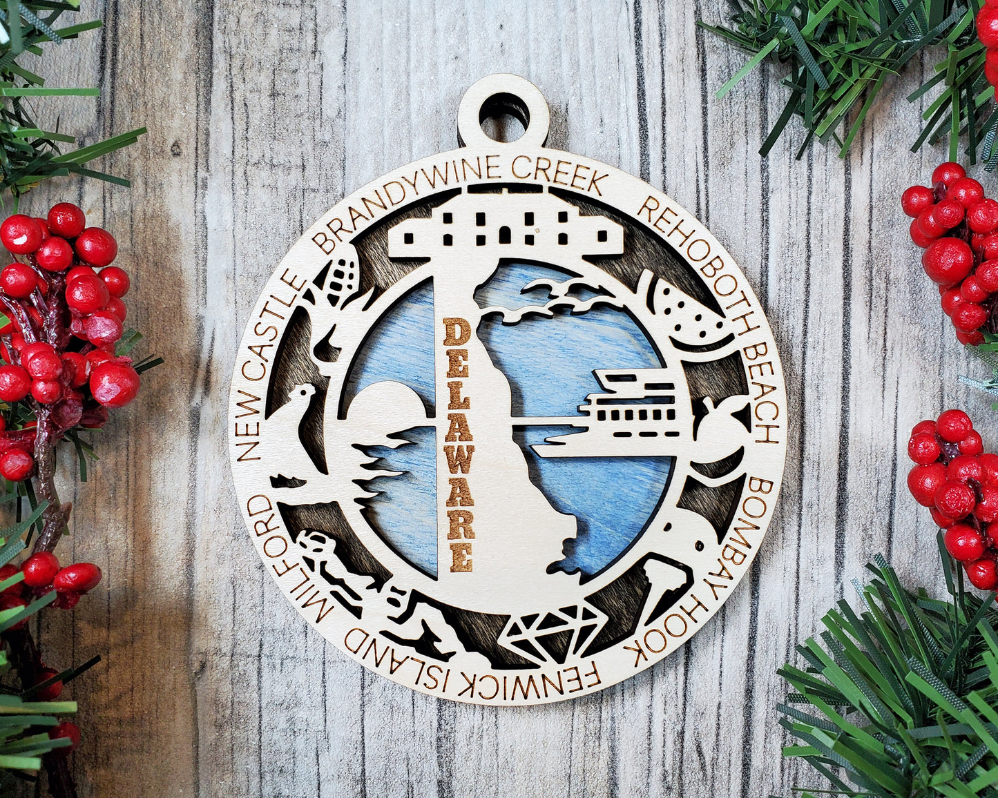 State Ornaments - CO - CT - DE - FL - GA - USA