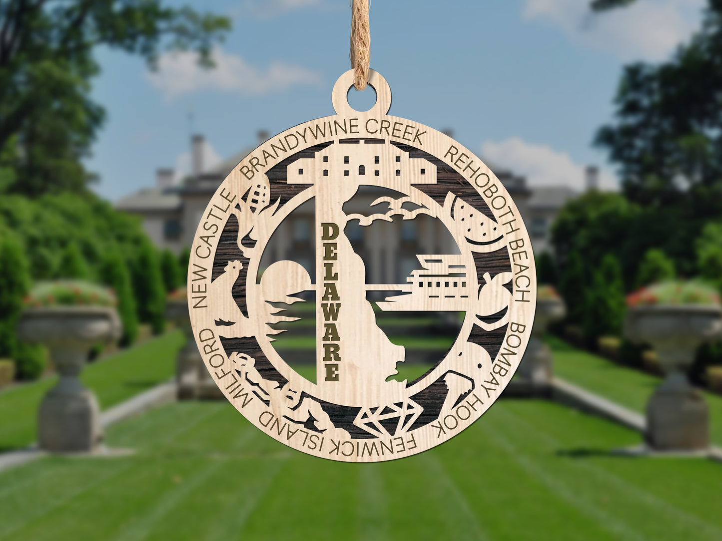 State Ornaments - CO - CT - DE - FL - GA - USA