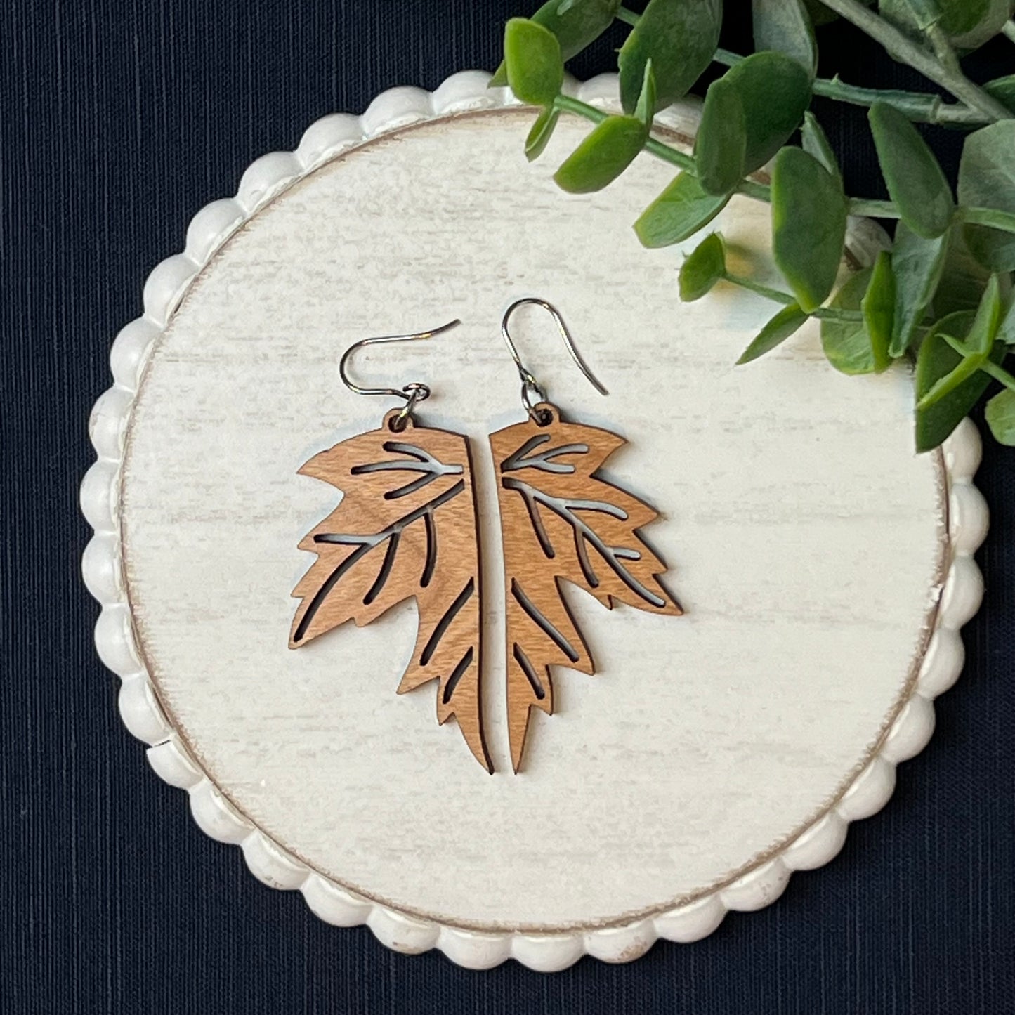 Fall Leaf Drop Earring