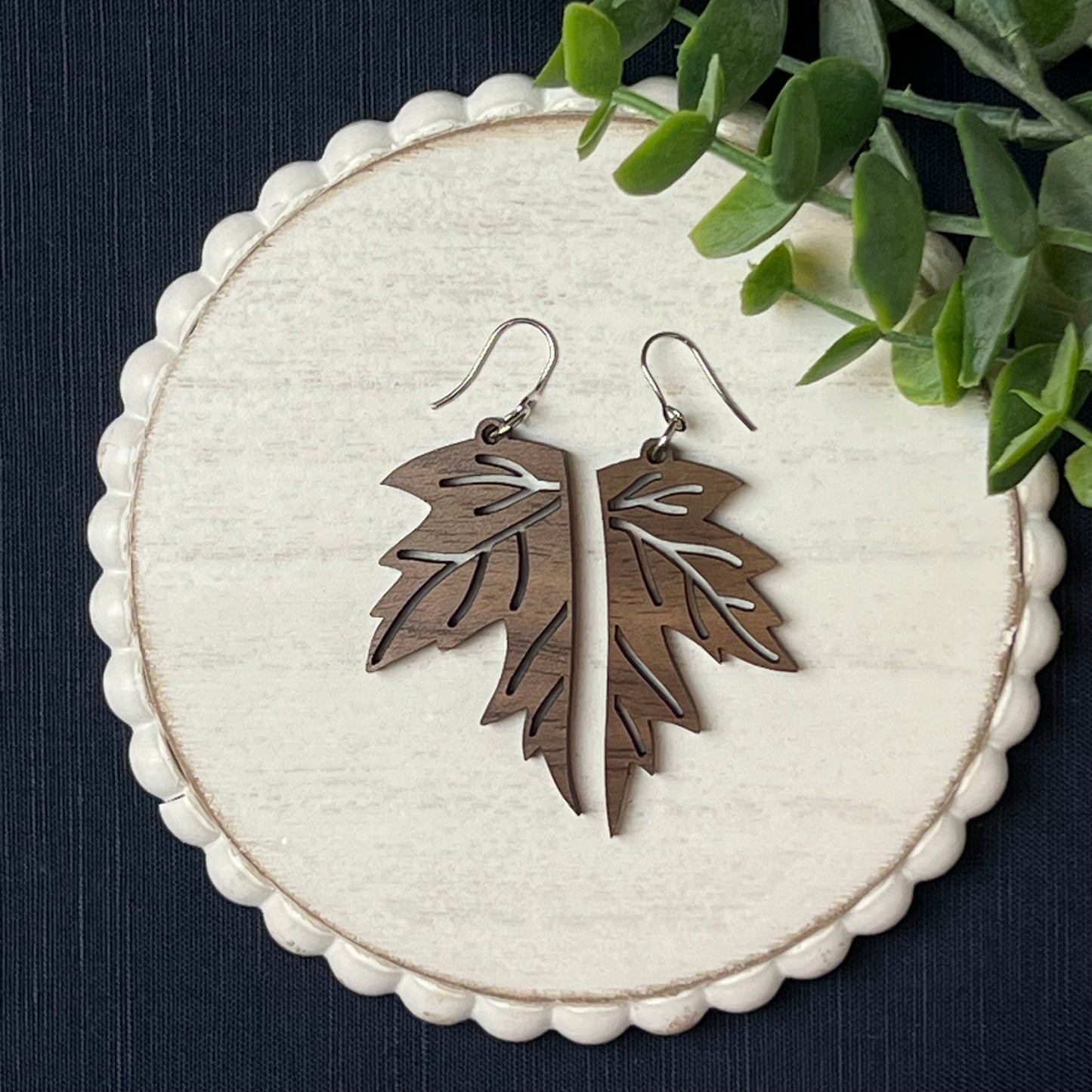 Fall Leaf Drop Earring