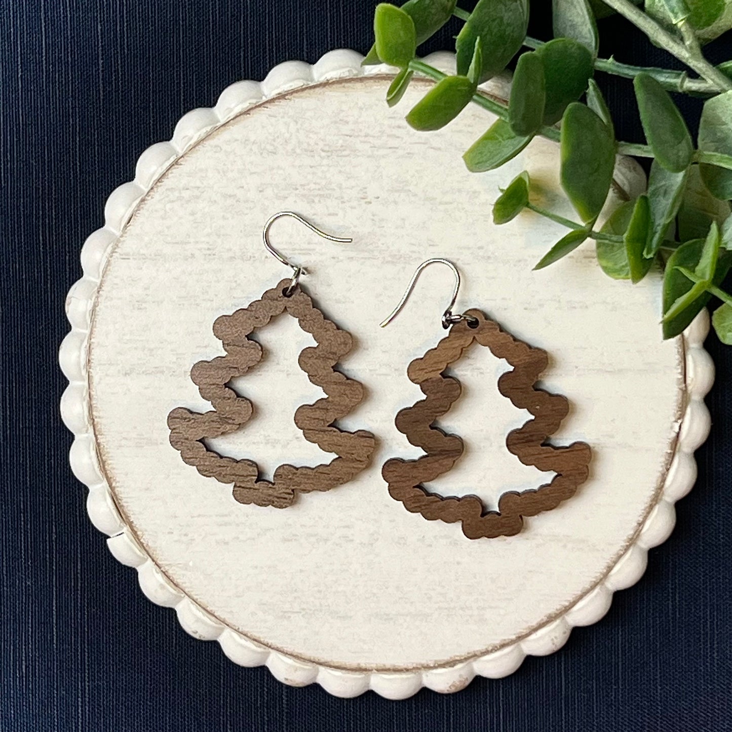 Bubble Christmas Tree Drop Earring