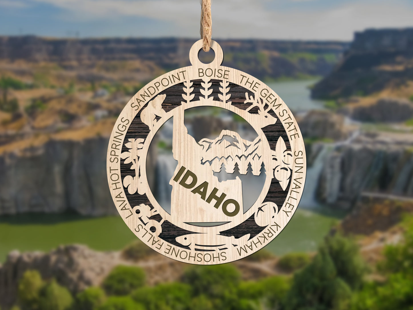 State Ornaments - HI - ID - IL - IN - IA - USA