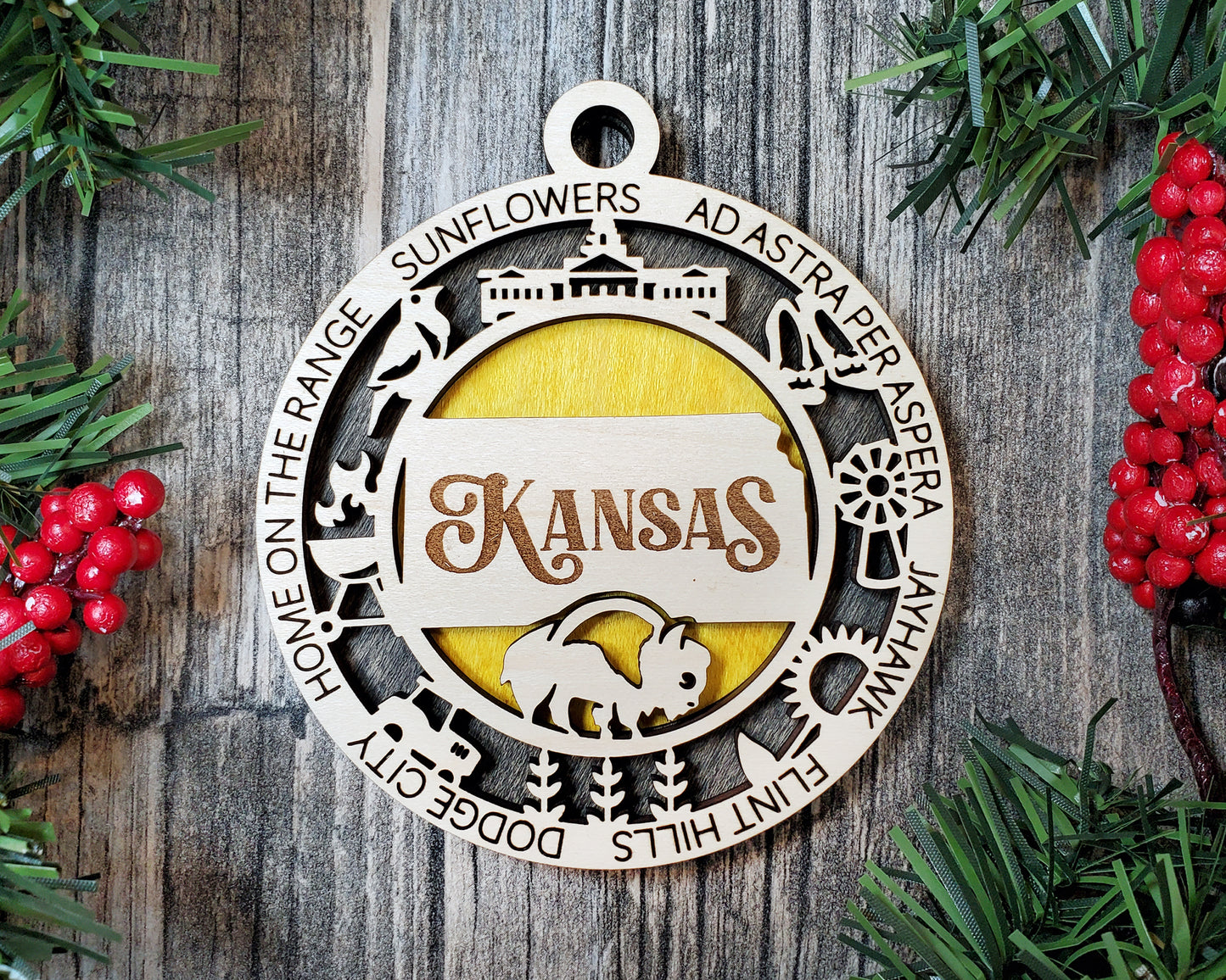 State Ornaments - KS - KY - LA - ME - MD - USA