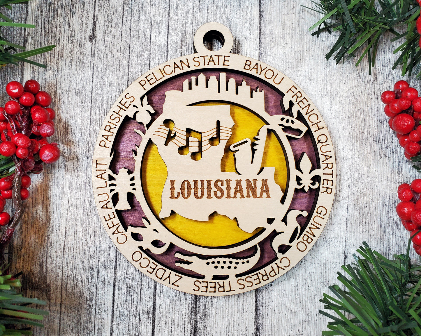State Ornaments - KS - KY - LA - ME - MD - USA