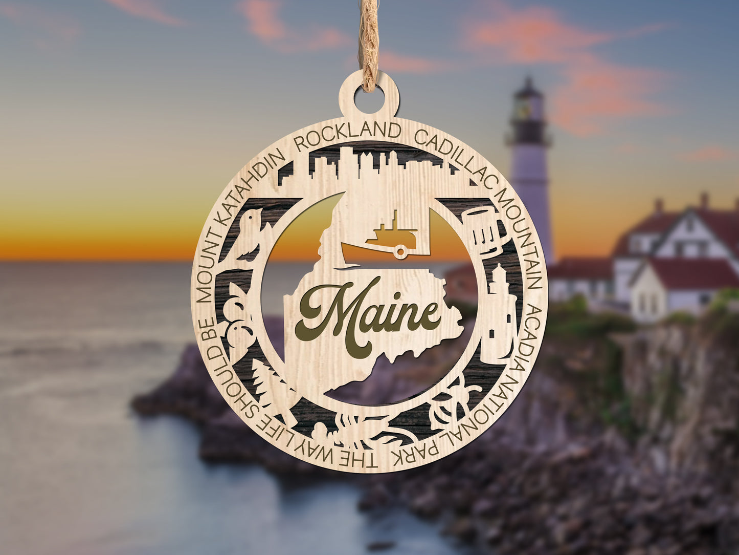 State Ornaments - KS - KY - LA - ME - MD - USA