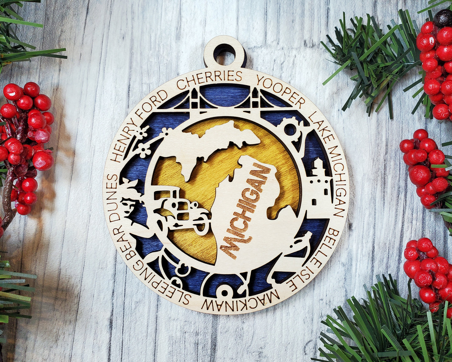 State Ornaments - MA - MI - MN - MS - MO - USA