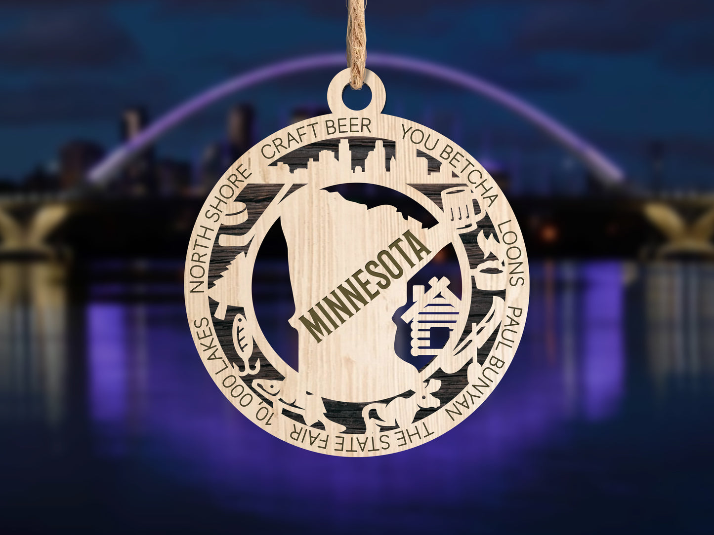 State Ornaments - MA - MI - MN - MS - MO - USA