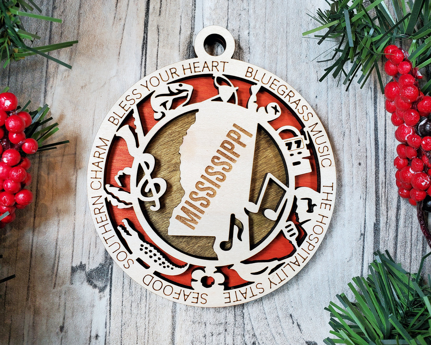 State Ornaments - MA - MI - MN - MS - MO - USA