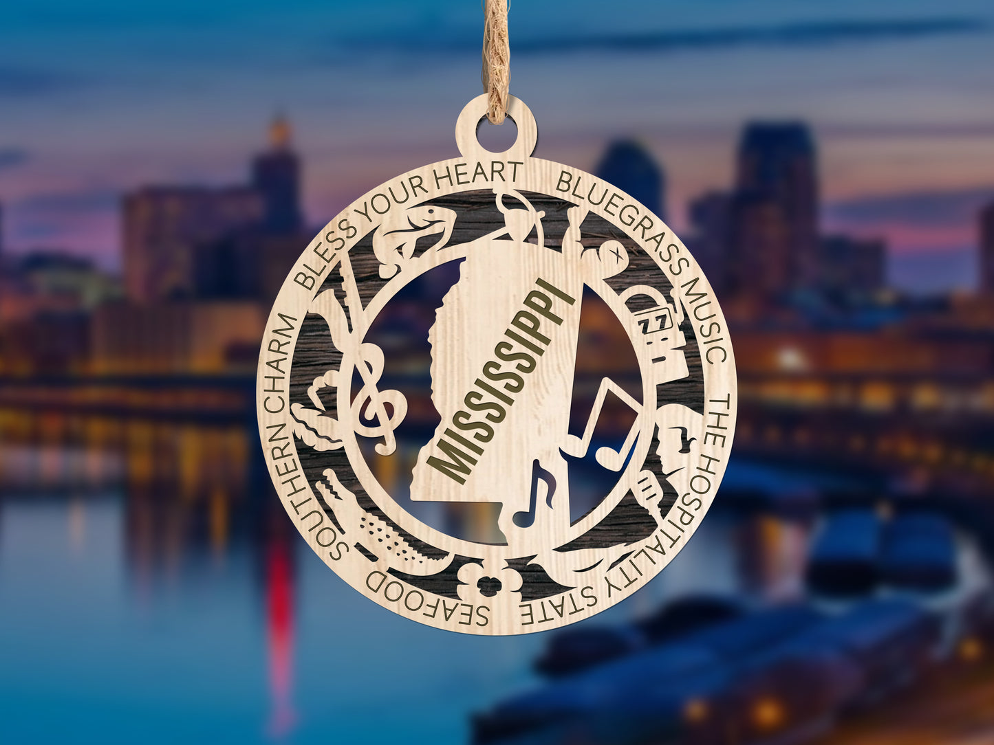 State Ornaments - MA - MI - MN - MS - MO - USA