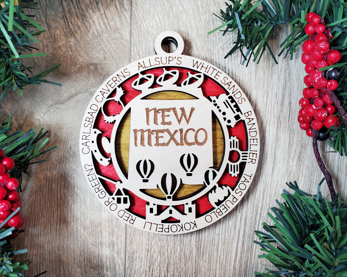 State Ornaments - NM - NY - NC - ND - OH - USA