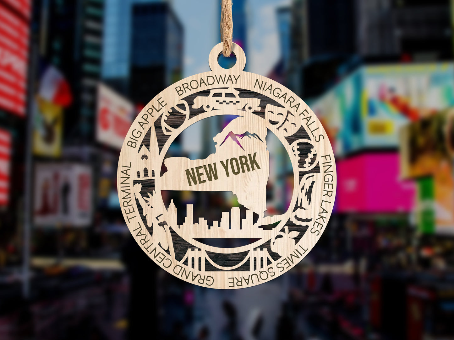 State Ornaments - NM - NY - NC - ND - OH - USA