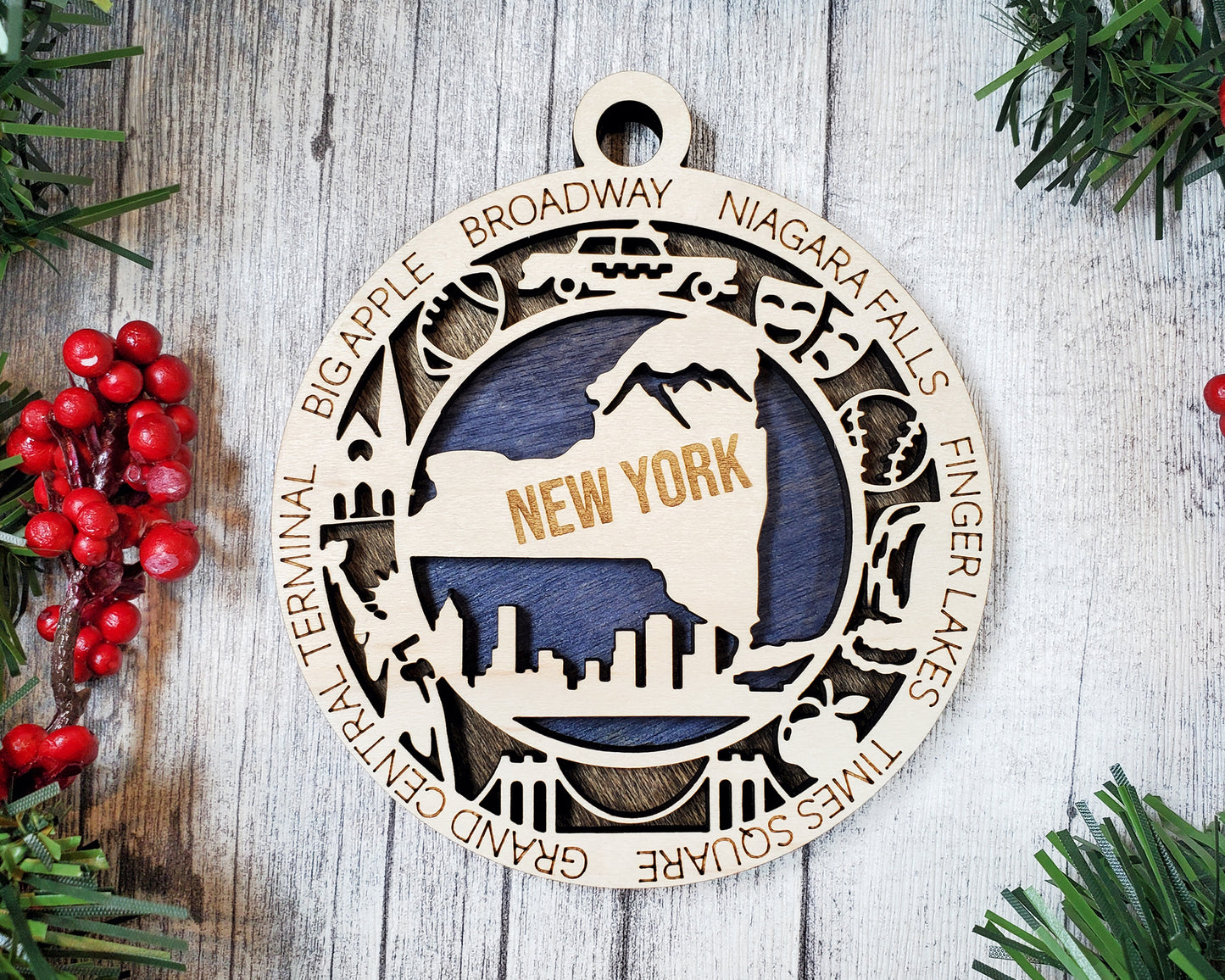 State Ornaments - NM - NY - NC - ND - OH - USA