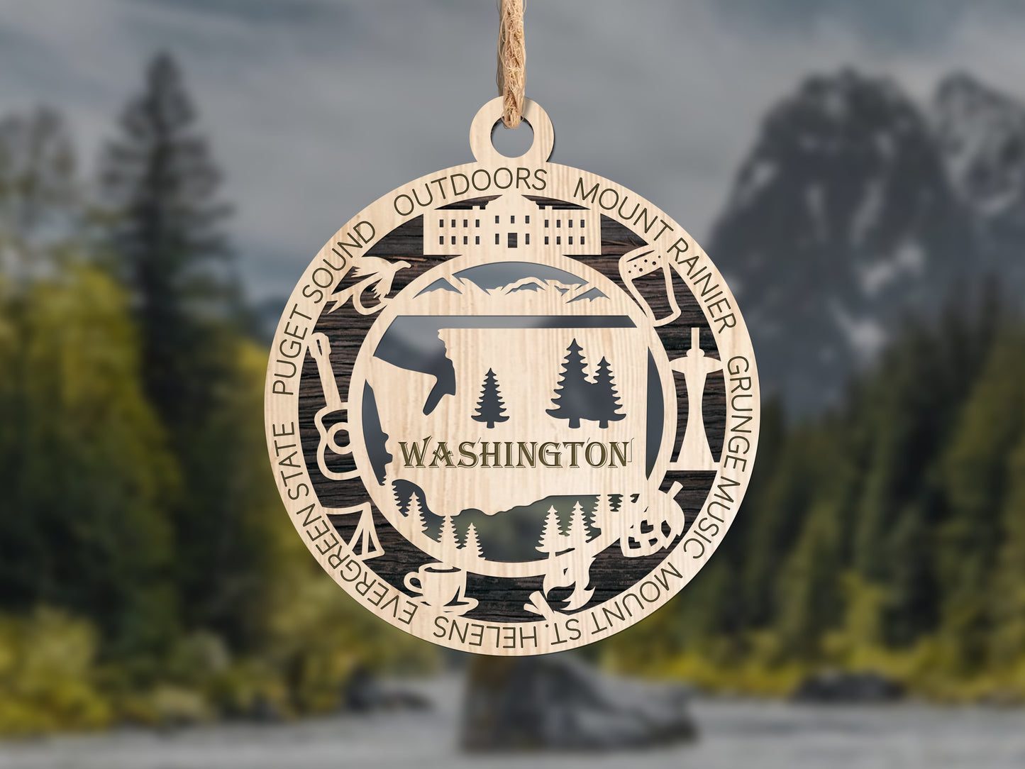 State Ornaments - VA - WA - WV - WI - WY - DC - USA