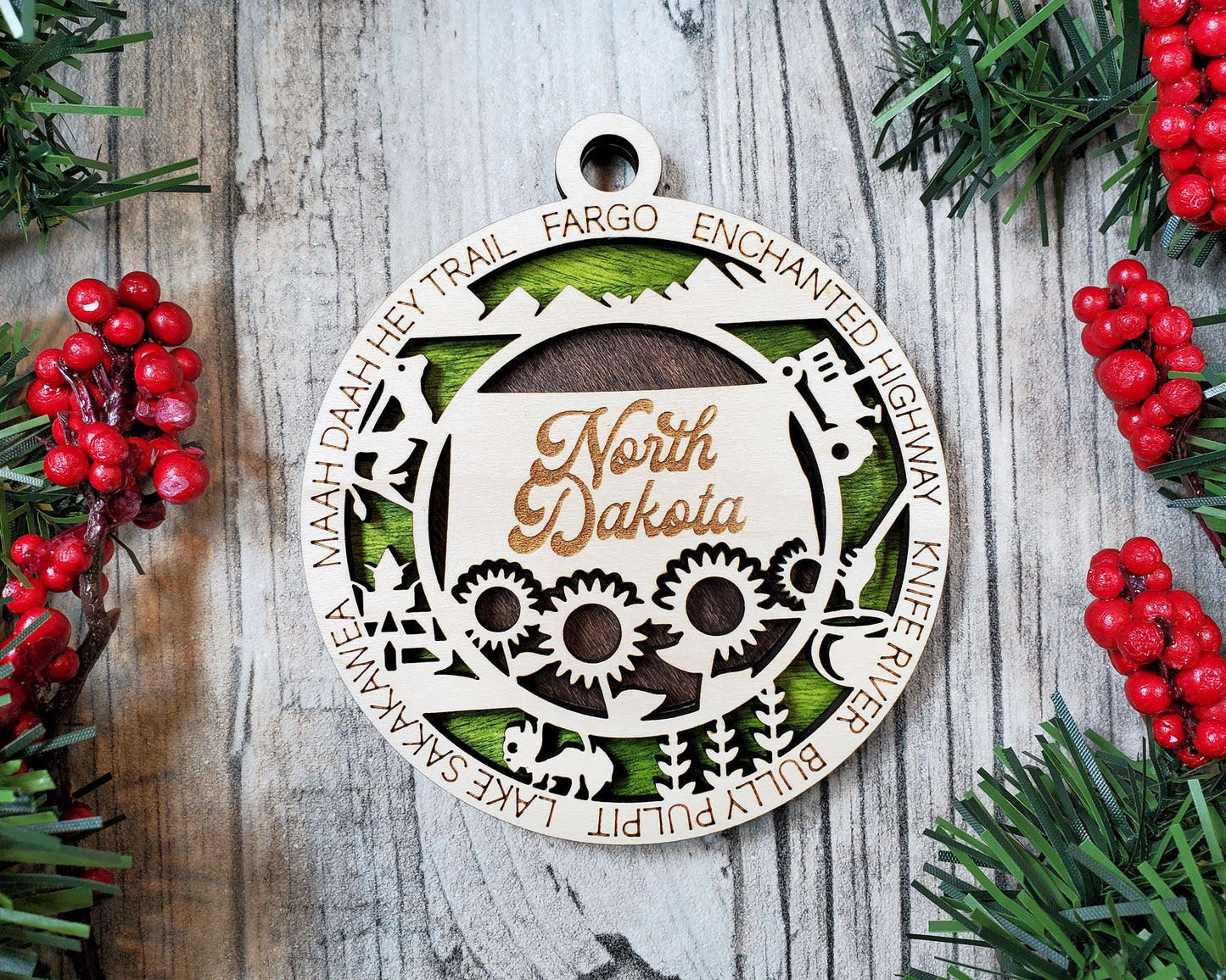 State Ornaments - NM - NY - NC - ND - OH - USA
