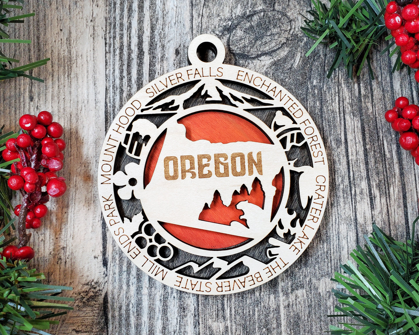 State Ornaments - OK - OR - PA - RI - SC - USA