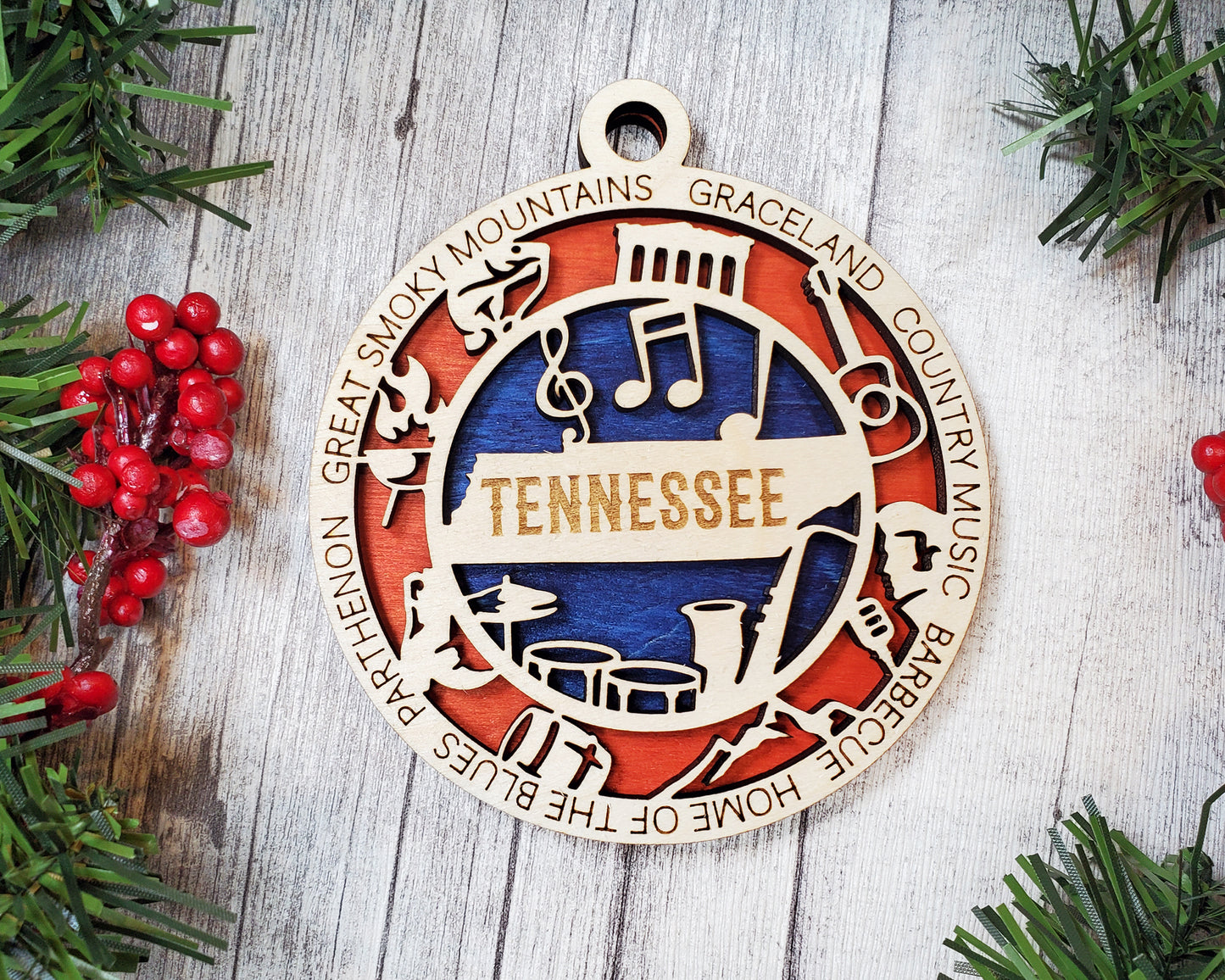 State Ornaments - SD - TN - TX - UT - VT - USA