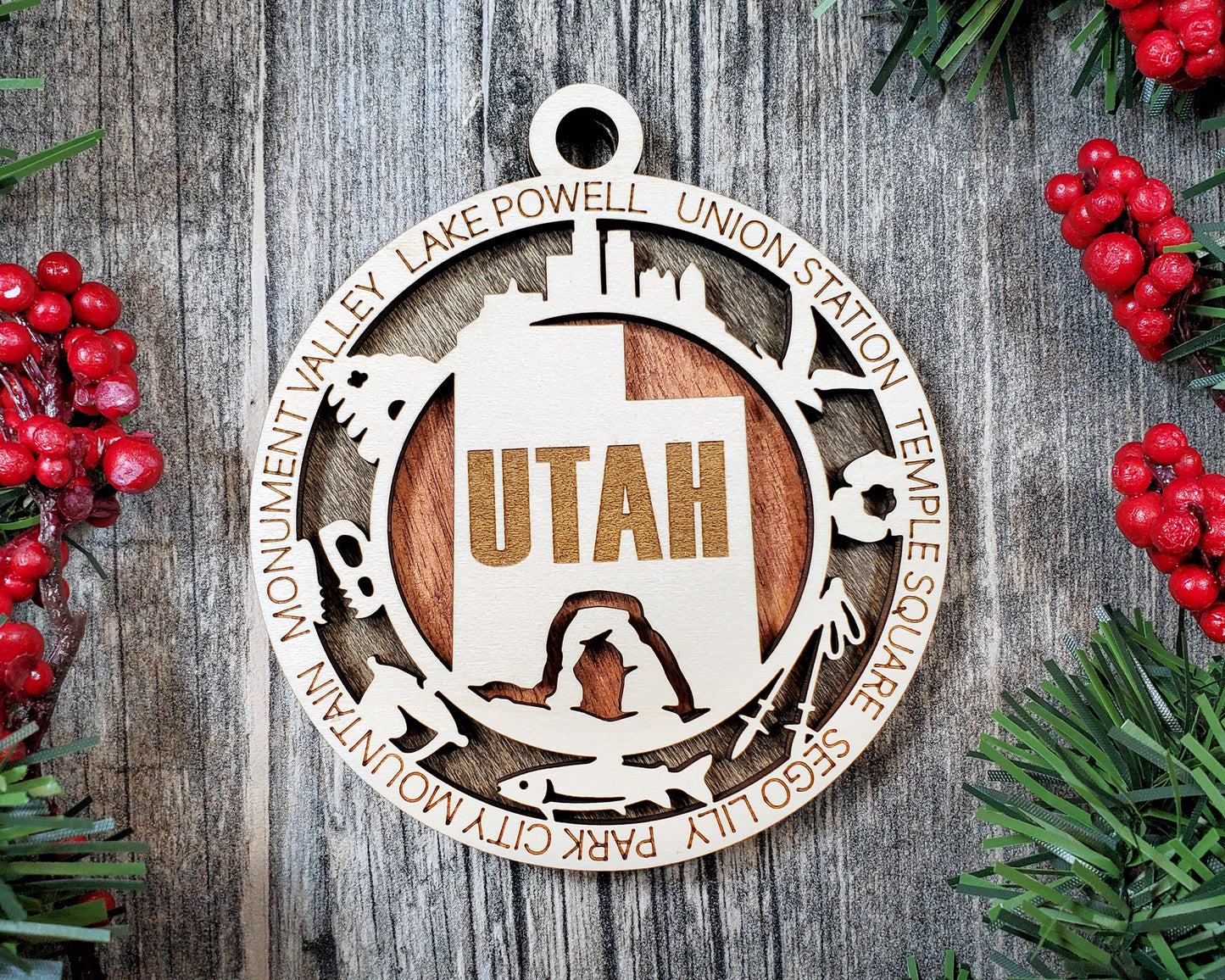 State Ornaments - SD - TN - TX - UT - VT - USA