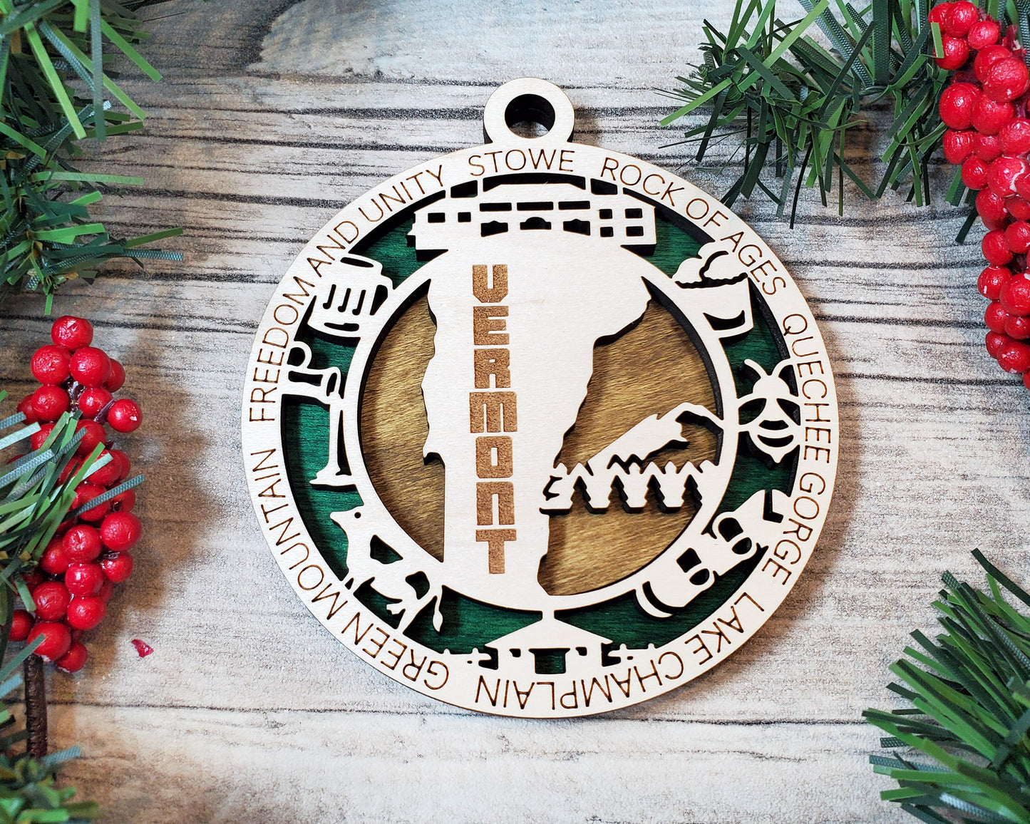 State Ornaments - SD - TN - TX - UT - VT - USA