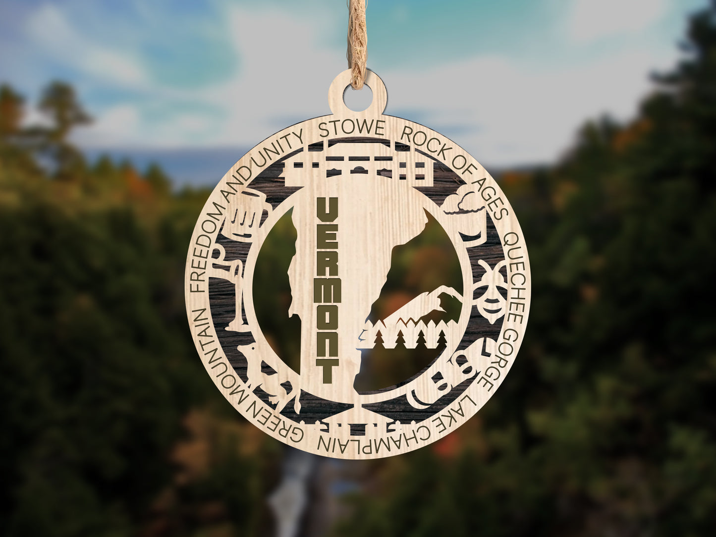 State Ornaments - SD - TN - TX - UT - VT - USA