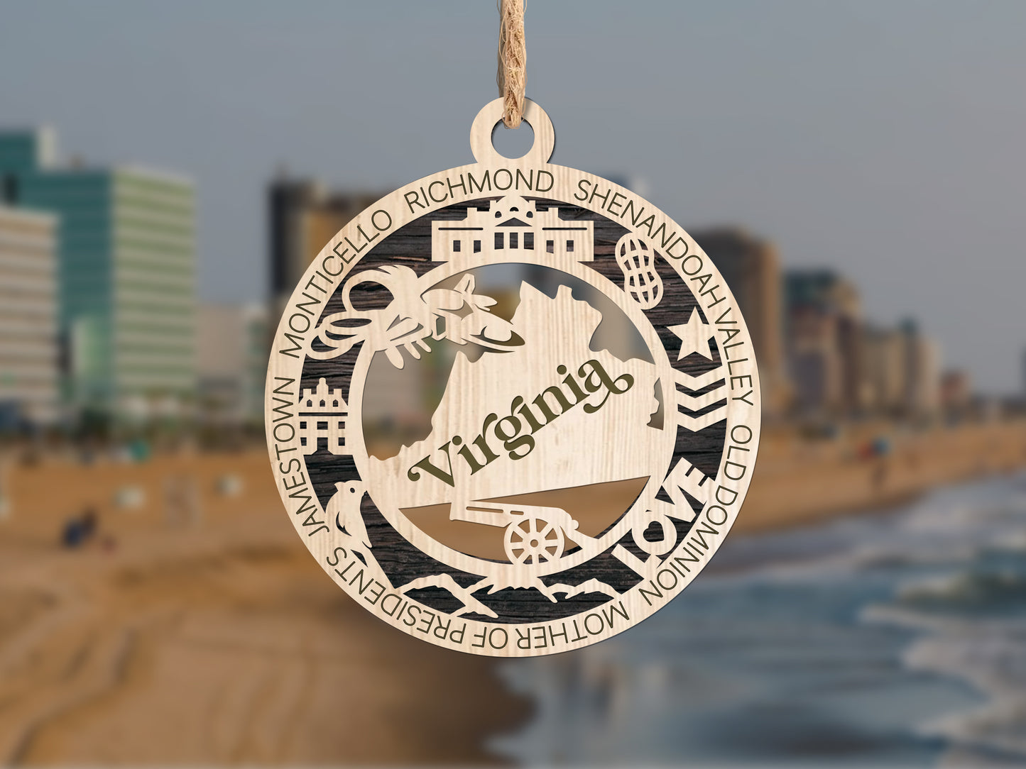 State Ornaments - VA - WA - WV - WI - WY - DC - USA