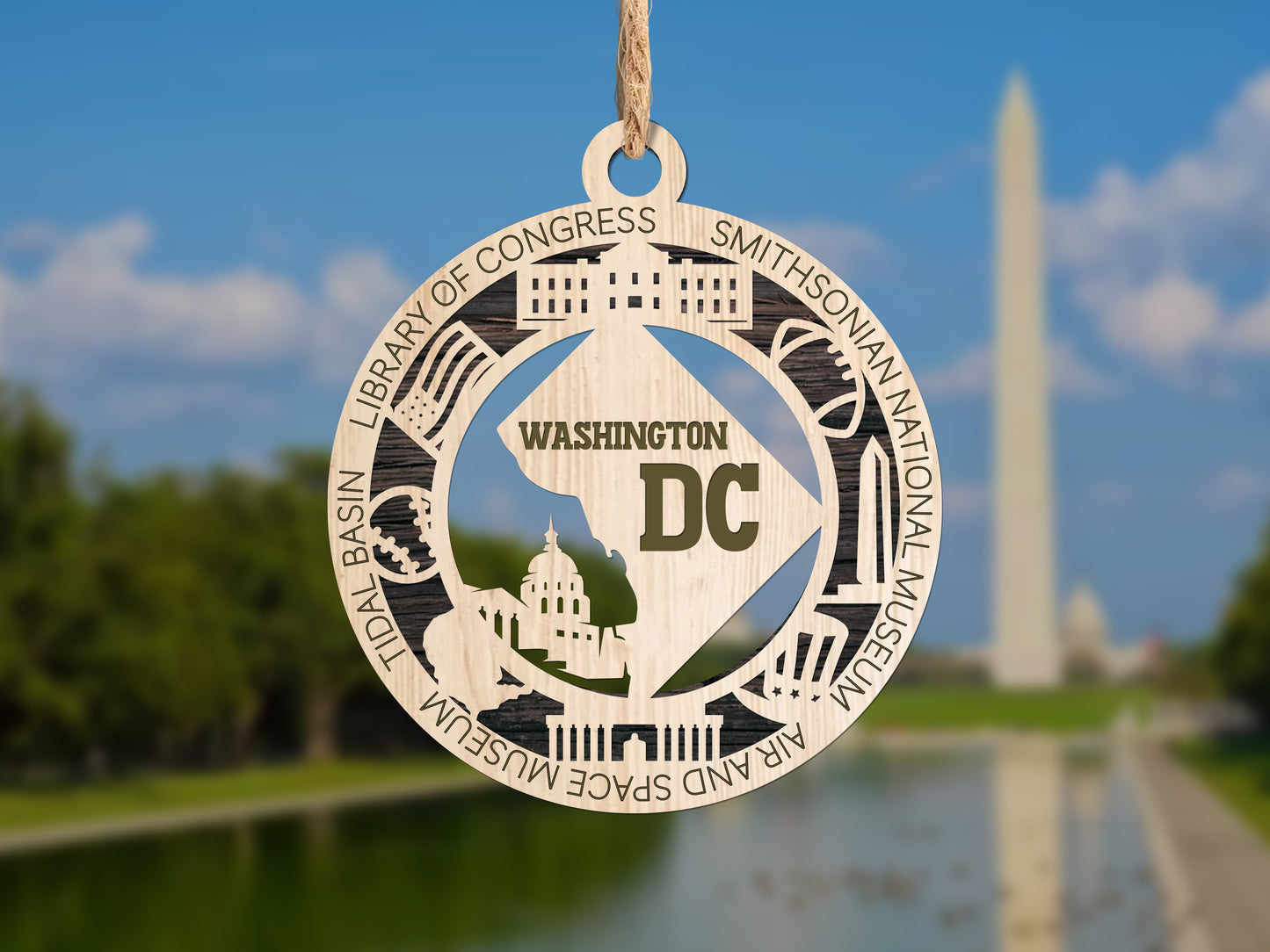 State Ornaments - VA - WA - WV - WI - WY - DC - USA