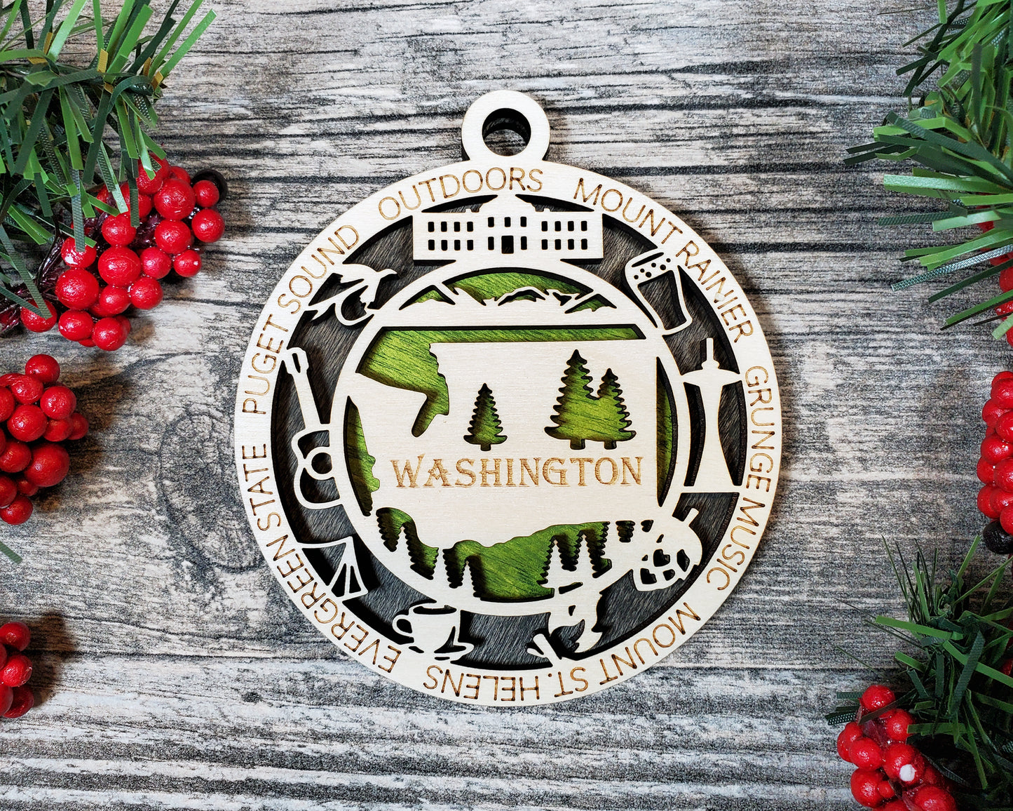 State Ornaments - VA - WA - WV - WI - WY - DC - USA