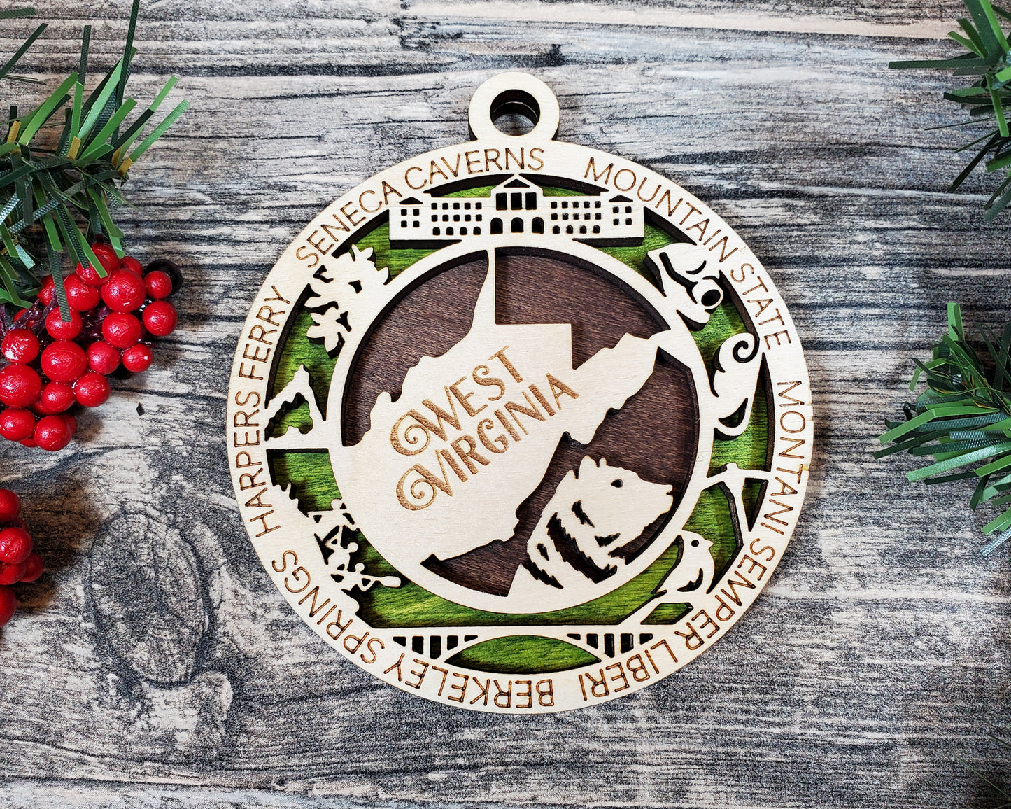 State Ornaments - VA - WA - WV - WI - WY - DC - USA