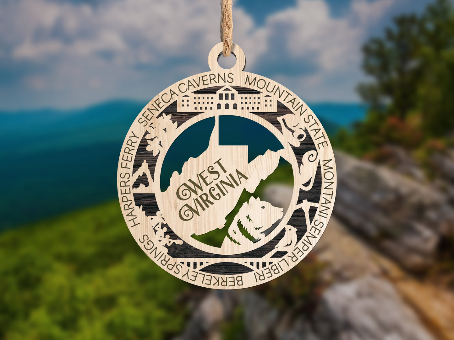 State Ornaments - VA - WA - WV - WI - WY - DC - USA