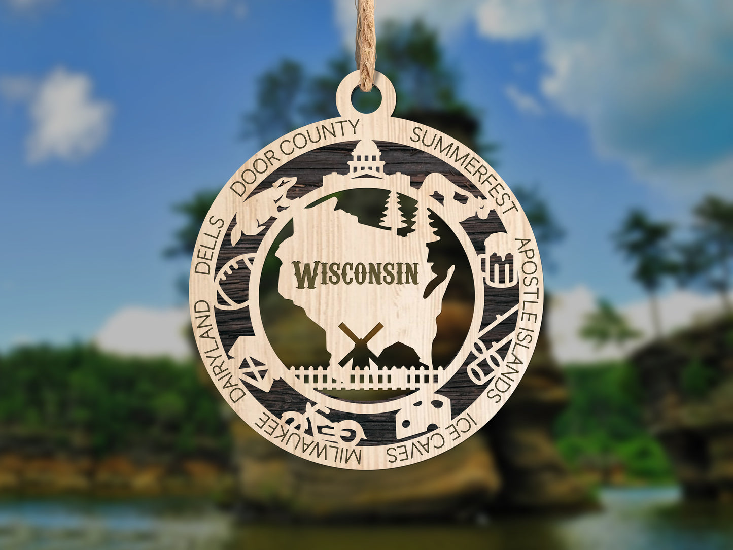 State Ornaments - VA - WA - WV - WI - WY - DC - USA