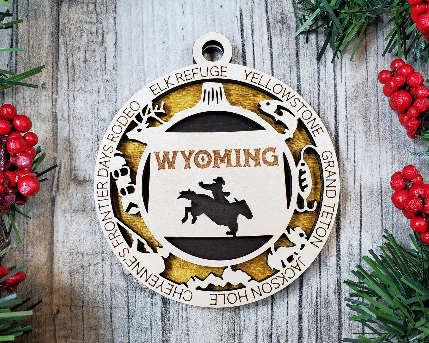 State Ornaments - VA - WA - WV - WI - WY - DC - USA