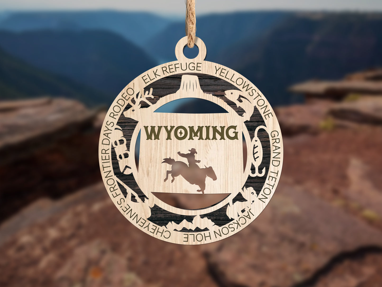 State Ornaments - VA - WA - WV - WI - WY - DC - USA