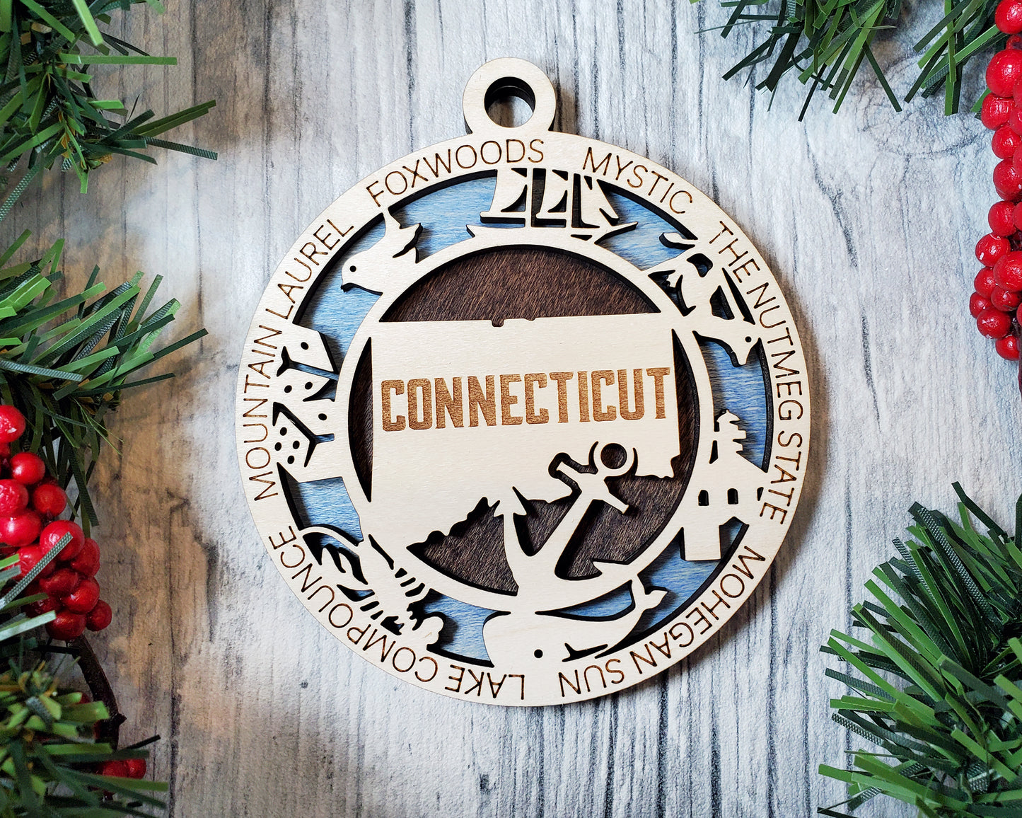 State Ornaments - CO - CT - DE - FL - GA - USA