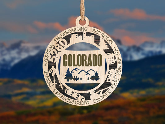 State Ornaments - CO - CT - DE - FL - GA - USA
