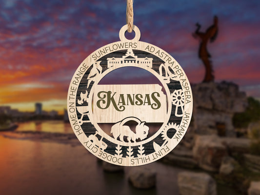 State Ornaments - KS - KY - LA - ME - MD - USA