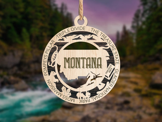 State Ornaments - MT - NE - NV - NH - NJ - USA