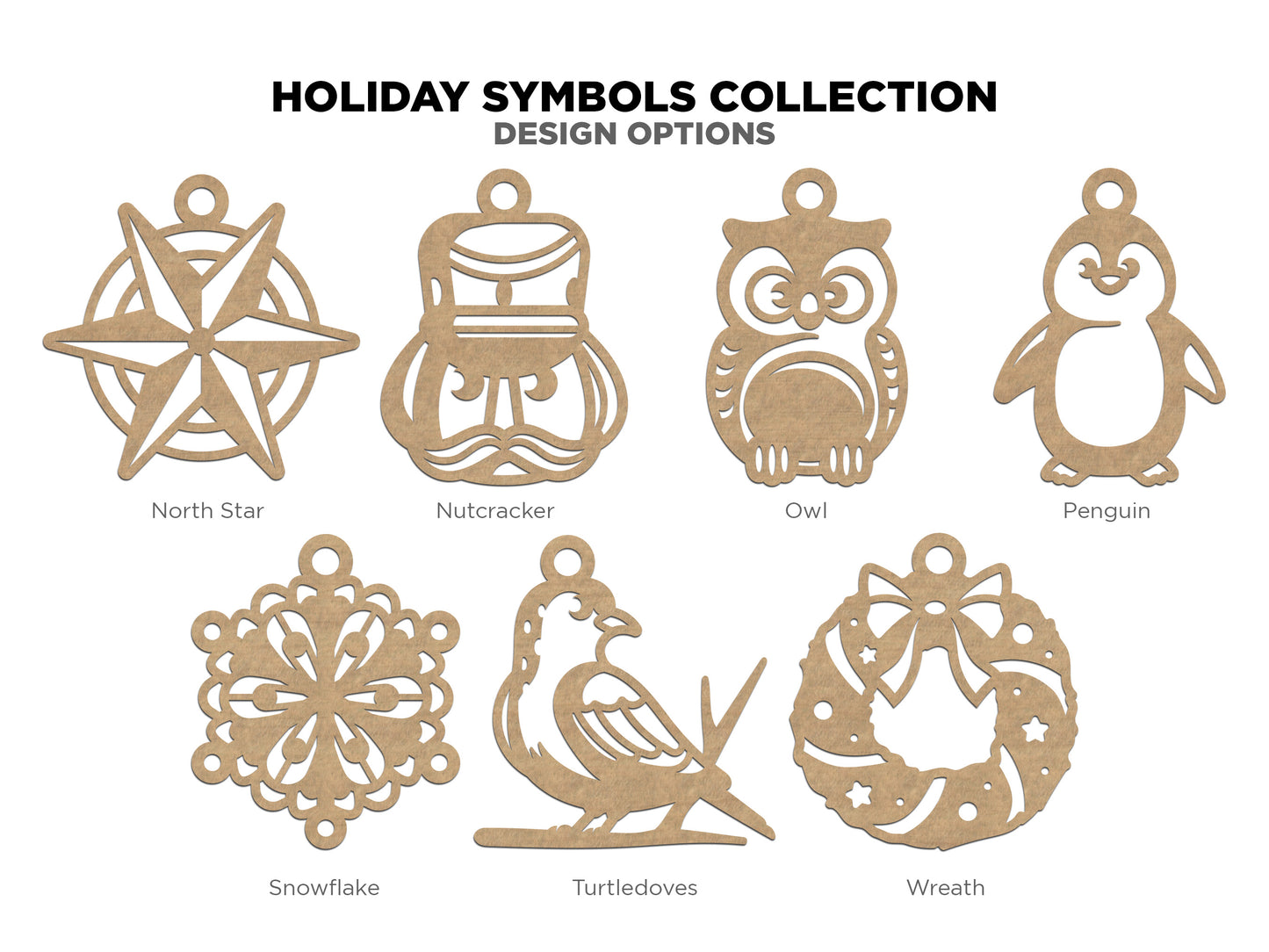 Holiday Symbols Ornaments