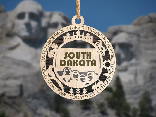 State Ornaments - SD - TN - TX - UT - VT - USA