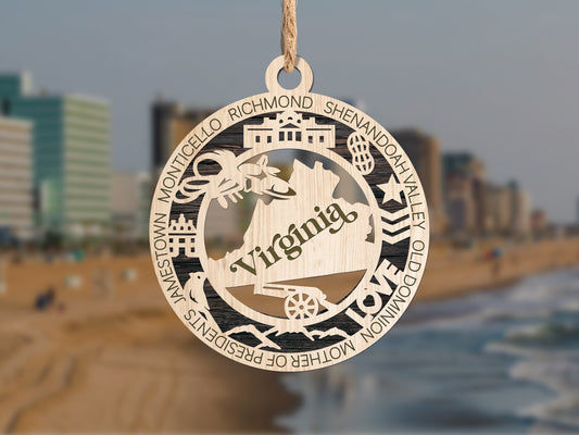 State Ornaments - VA - WA - WV - WI - WY - DC - USA